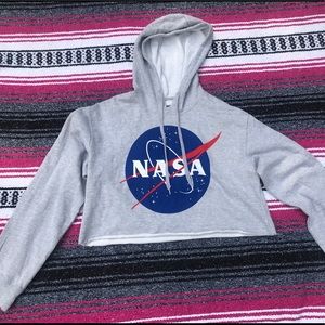 NASA cropped sweatshirt